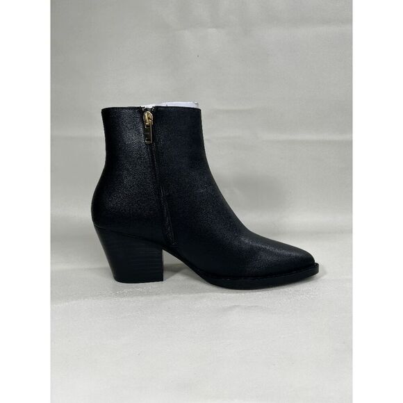COACH Women's Pacey Pointed Toe Booties - Black 7B - Picture 2 of 8
